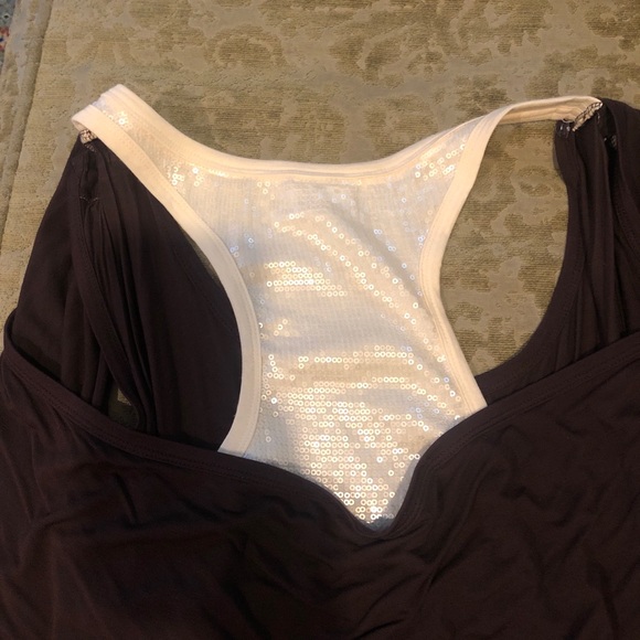 Sean john Brown Long Top With Sequin L - Picture 3 of 5